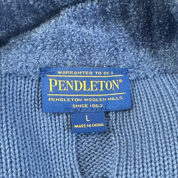 PENDLETON Full Zip Chunky Knit Cardigan Sweater Women's LARGE - Picture 8 of 12